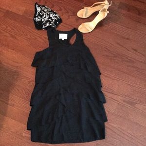 Madison Marcus Black Silk Dress Size 4
